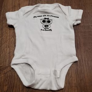 Rabbit Skins Birth Beautifully Baby White Placenta Owl Unisex Bodysuit Cotton NB